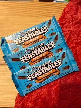 Шоколад MrBeast Feastables Peanut Butter 60 г 00250 фото