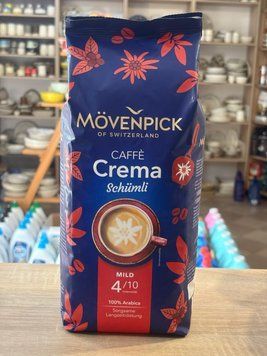 Кава в зернах M&ouml;venpick Caff&egrave; Crema Sch&uuml;mli 100% Arabica 1 кг вакуумний пакет 00543 фото