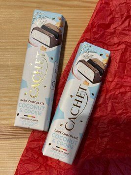 Батончик Cachet Dark Chocolate Coconut & Cookie 40 г 00254 фото