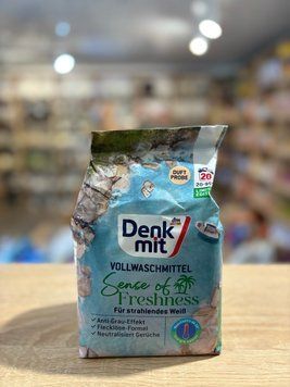 Пральний порошок Denkmit Vollwaschmittel Sense of Freshness універсальний для білого, 1.35 кг (20 прань) 00155 фото