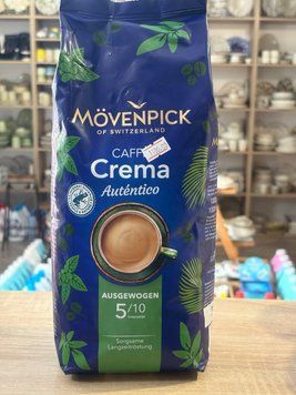 Кава в зернах M&ouml;venpick Caff&egrave; Crema Aut&eacute;ntico 1 кг вакуумний пакет 00546 фото