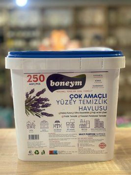 Універсальные салфетки для уборки Boneym Лаванда и сода 250 шт 00547 фото