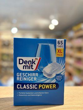 Таблетки для посудомоечной машины Denkmit Classic Power, 65 шт (XL Pack) 00158 фото