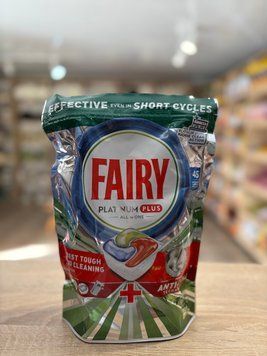 Капсулы для посудомоечной машины Fairy Platinum Plus All in One 45 шт   00060 фото