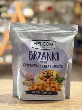 Сухарики Helcom пшеничные с чесноком и петрушкой 150 г 00118 фото