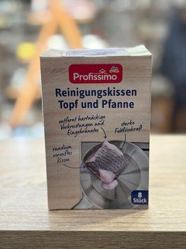 Салфетки для очистки кастрюль и сковородок Profissimo Reinigungskissen Topf und Pfanne 8 шт 00409 фото