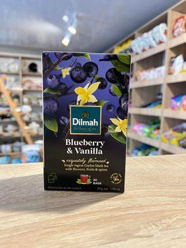 Чай черный Dilmah Blueberry & Vanilla 20 пак 00219 фото