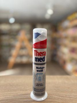 Зубная паста Theramed помпа Natur-Weib Whitening 100 мл 00072 фото