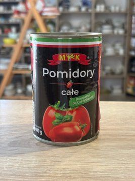 Томати цілі очищені у власному соку MK Pomidory całe 400 г 00466 фото