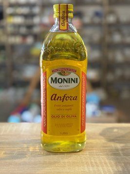 Monini Anfora Olio di Oliva Оливковое масло для жарки рафинированное с добавлением нерафинированного 1 л 00620 фото