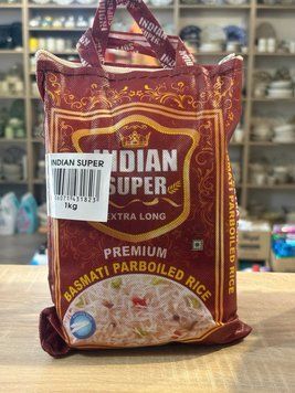 Рис Басмати пропаренный Indian Super Premium Basmati Parboiled Rice 1 кг 00573 фото